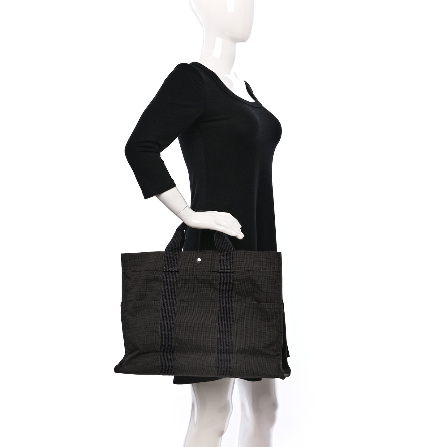 Toile Fourre Tout MM Grey Black