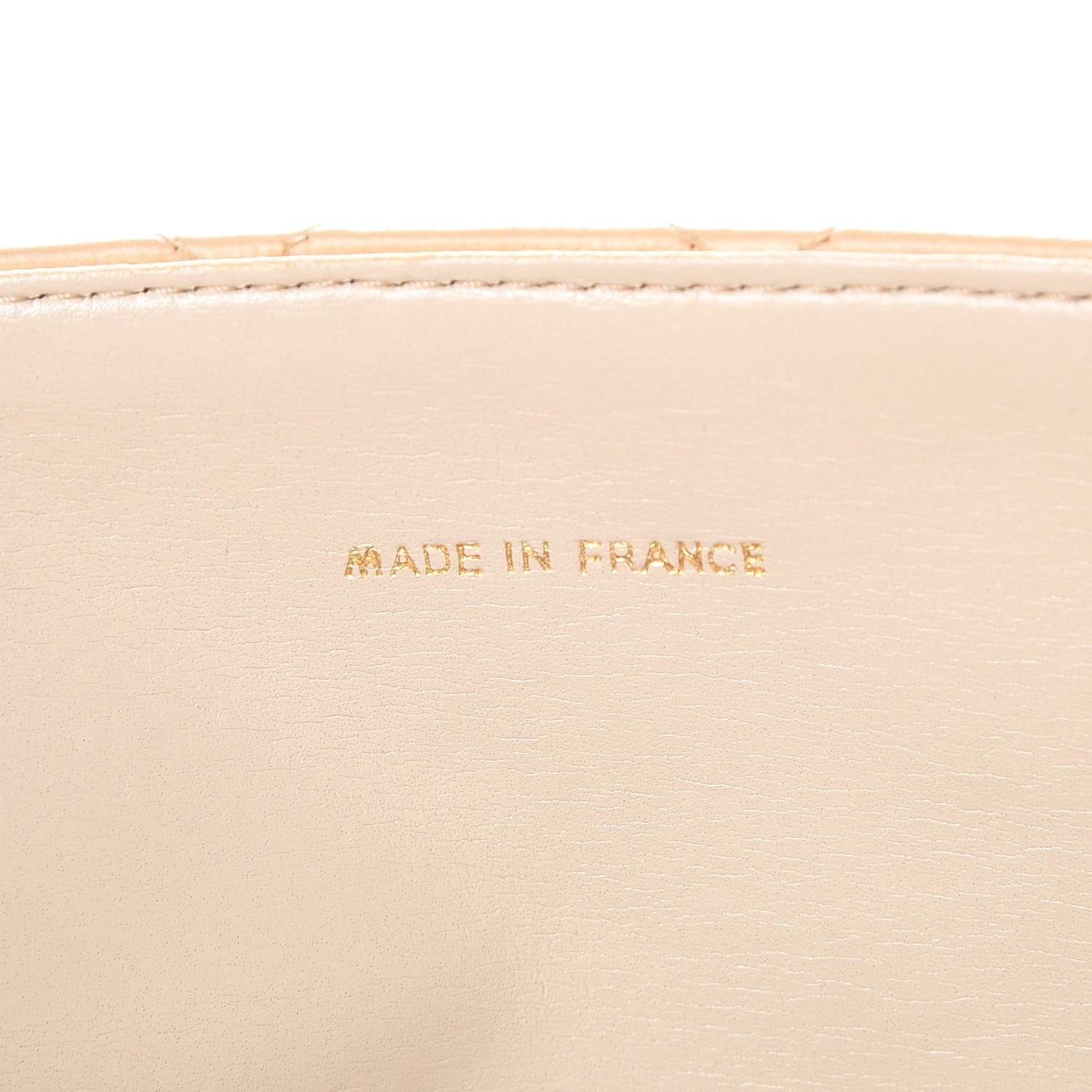 Chanel Lambskin Stitched Small Single Flap Beige 7 of 9