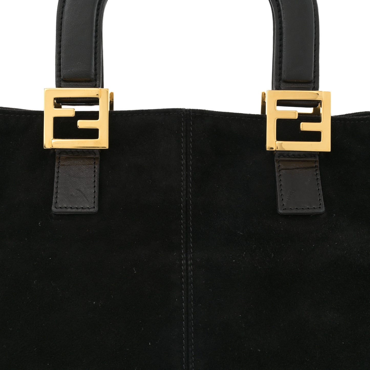 Suede Calfskin Holdall Tote Black