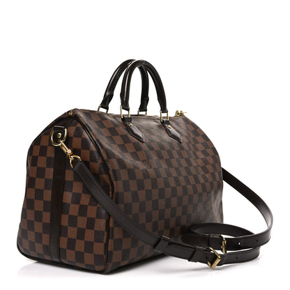 Louis Vuitton Damier Ebene Speedy Bandouliere 35 2 of 9