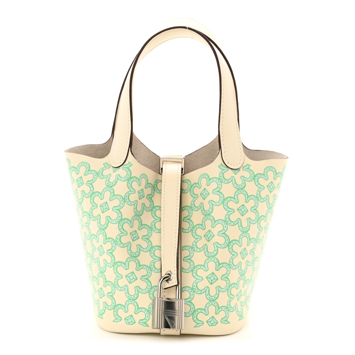 Hermes Swift Micro Lucky Daisy Picotin Lock Nata Vert 1 of 10