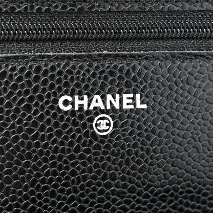 Chanel Caviar Quilted Wallet on Chain WOC Black 8 of 17