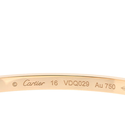 Cartier 18K Yellow Gold Small LOVE Bracelet 16 3 of 5