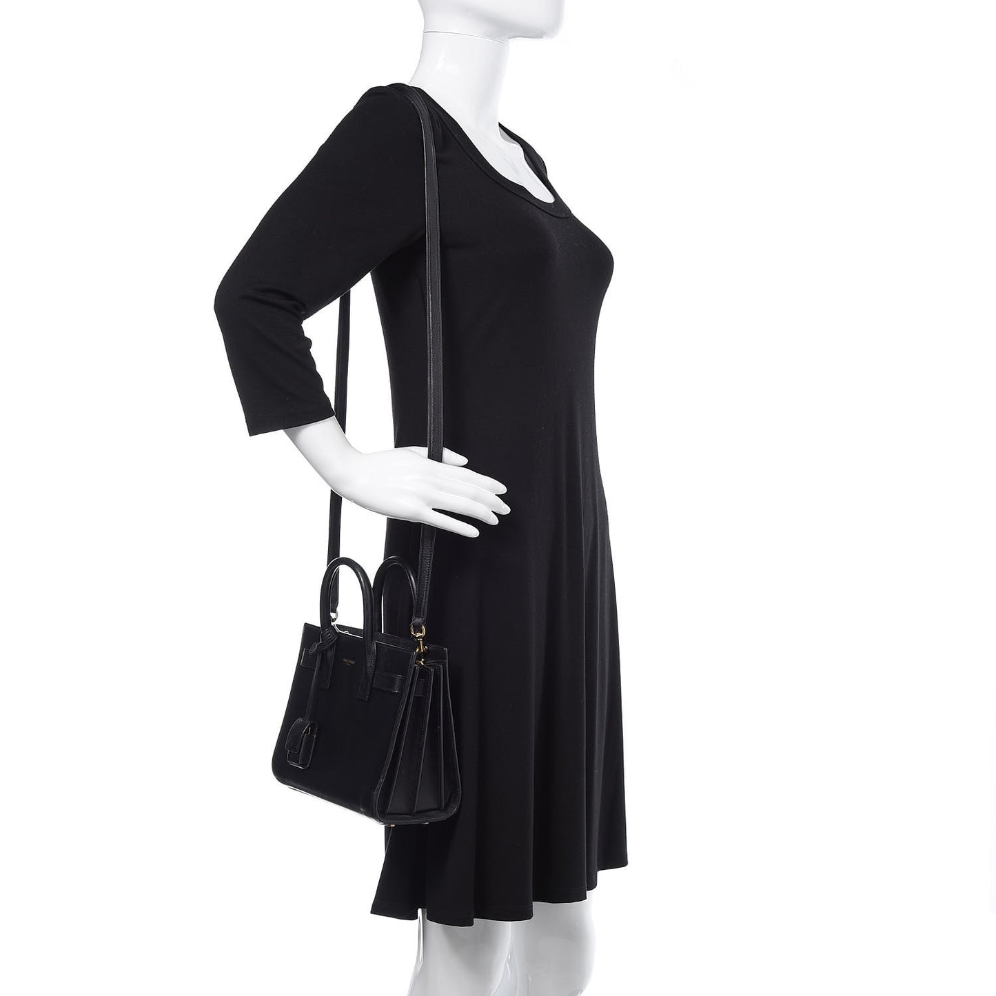 Calfskin Nano Sac De Jour Black