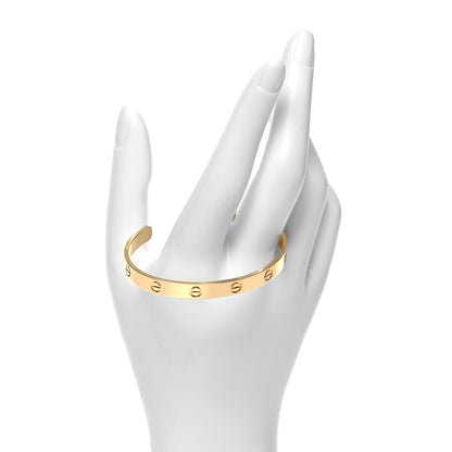 Cartier 18K Yellow Gold LOVE Cuff Bracelet 18 2 of 5