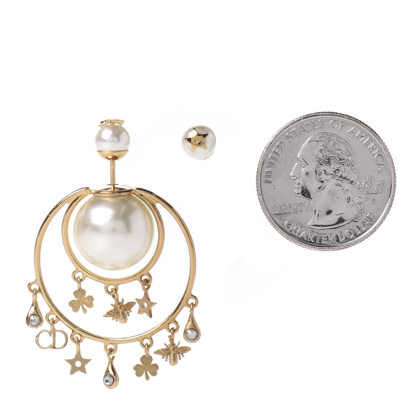 Pearl Tribales Earrings Gold