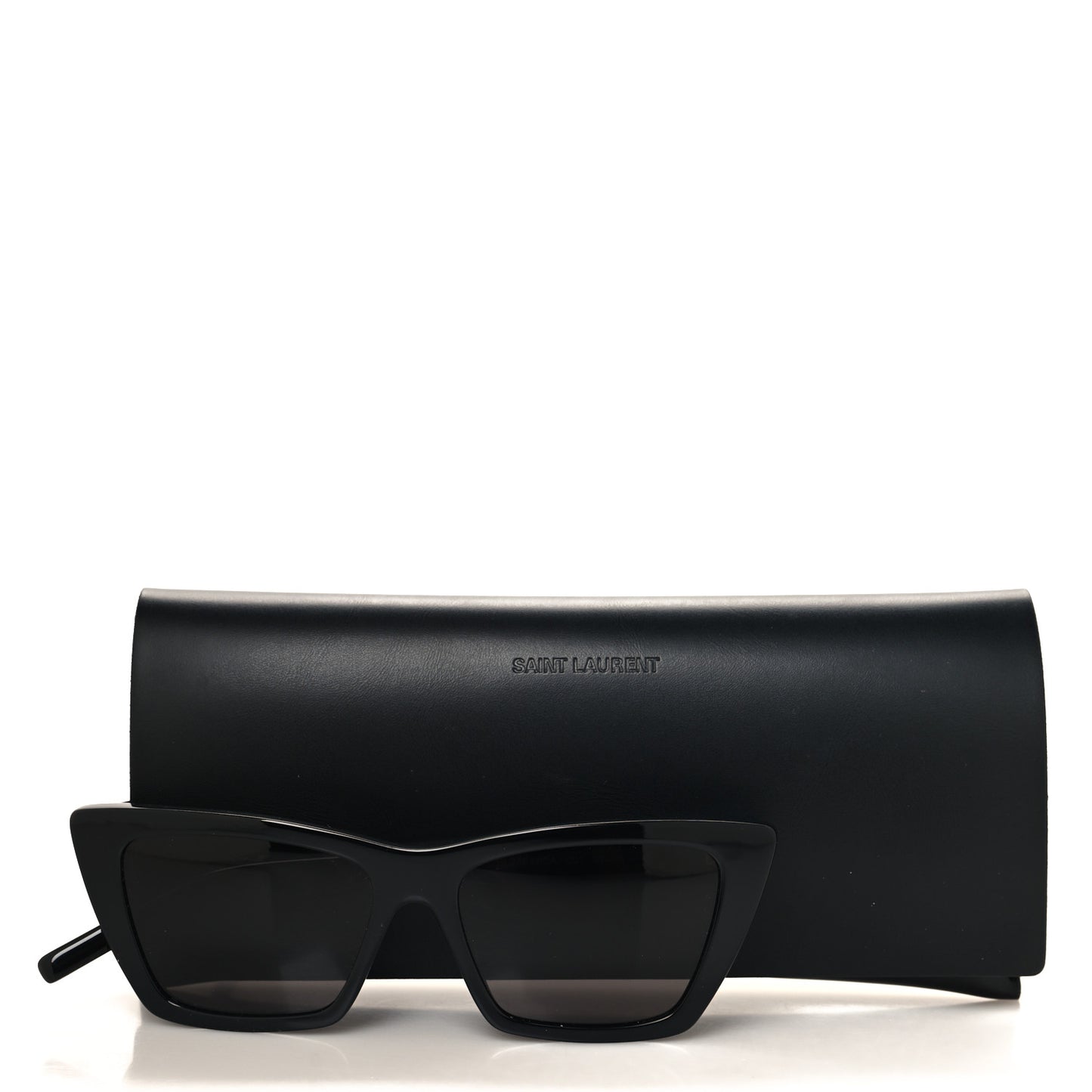 Acetate Mica Cat Eye Sunglasses SL 276 Black