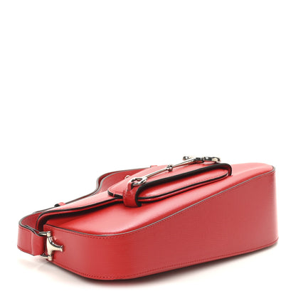 Gucci Demetra Small Horsebit 1955 Asymmetric Shoulder Bag New Cherry Red 4 of 10