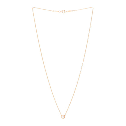 Tiffany 18K Rose Gold Diamond .10ct Elsa Peretti Diamonds by the Yard Pendant Necklace 3 of 5