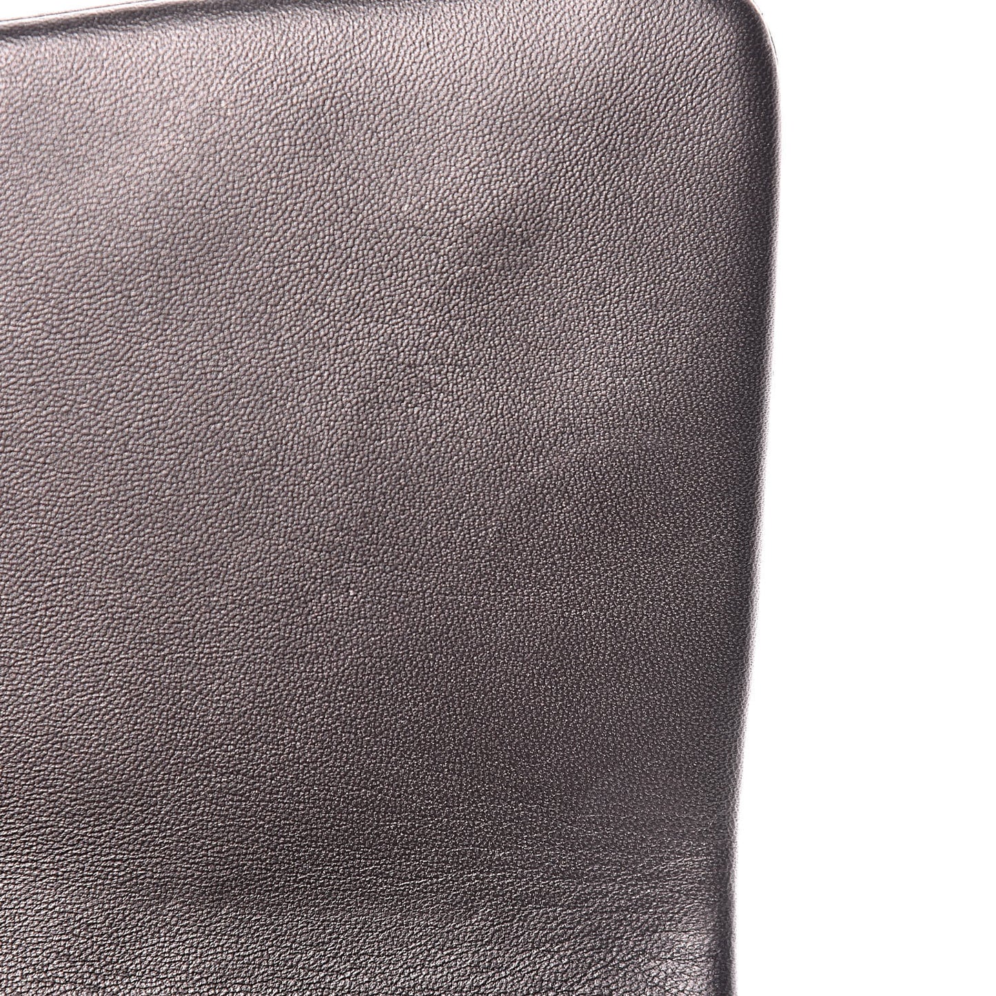 Metallic Lambskin Quilted Jumbo Single Flap Dark Grey