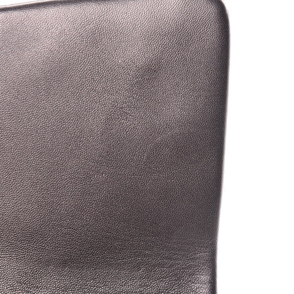 Chanel Metallic Lambskin Quilted Jumbo Single Flap Dark Grey 9 of 14