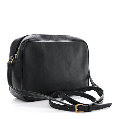 Saint Laurent Lambskin Monogram Small Lou Camera Bag Black 3 of 13
