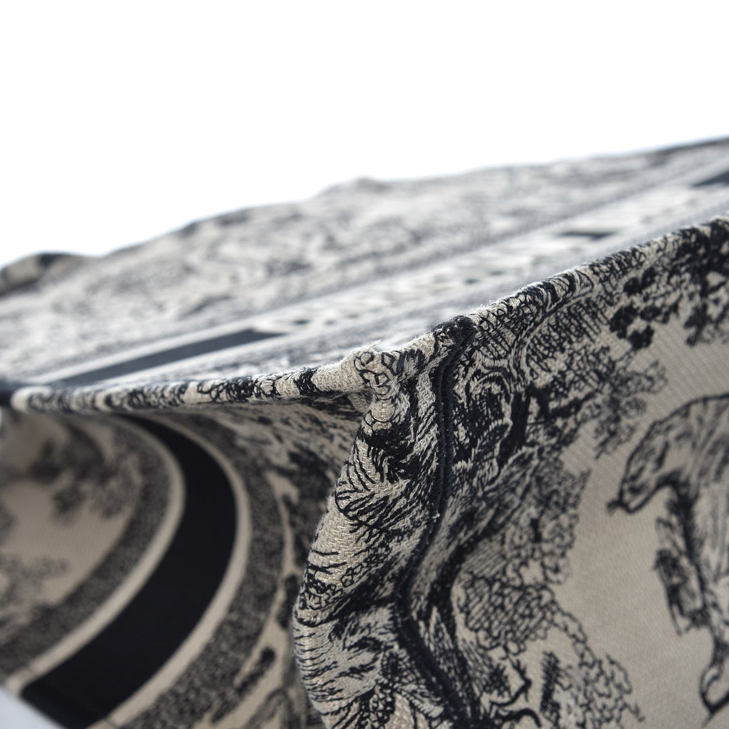 Canvas Embroidered Large Dioriviera Toile De Jouy Book Tote Blue