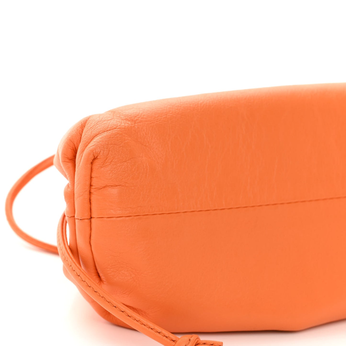 Butter Calfskin The Mini Pouch Light Orange