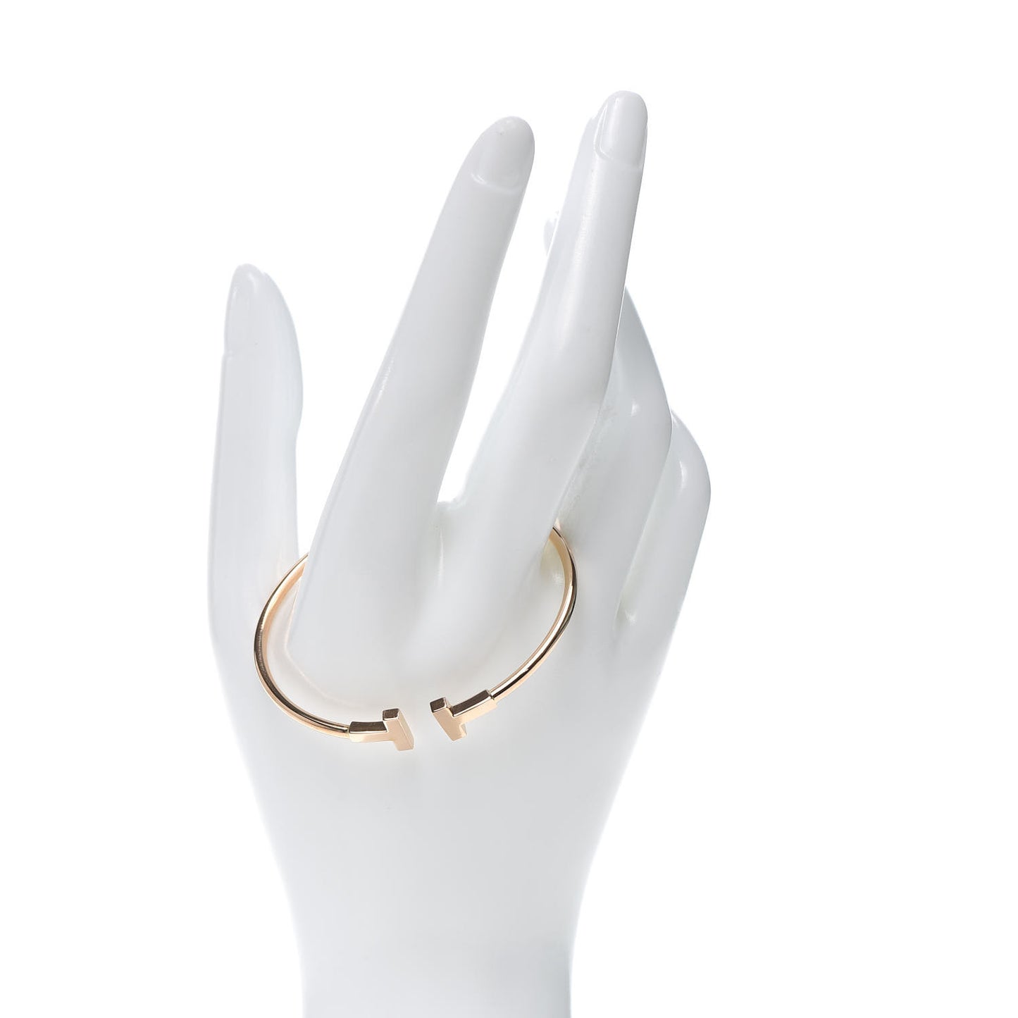 18K Rose Gold T Wire Bracelet