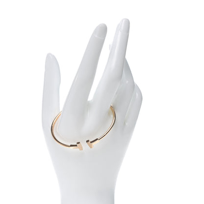 Tiffany 18K Rose Gold T Wire Bracelet 2 of 5