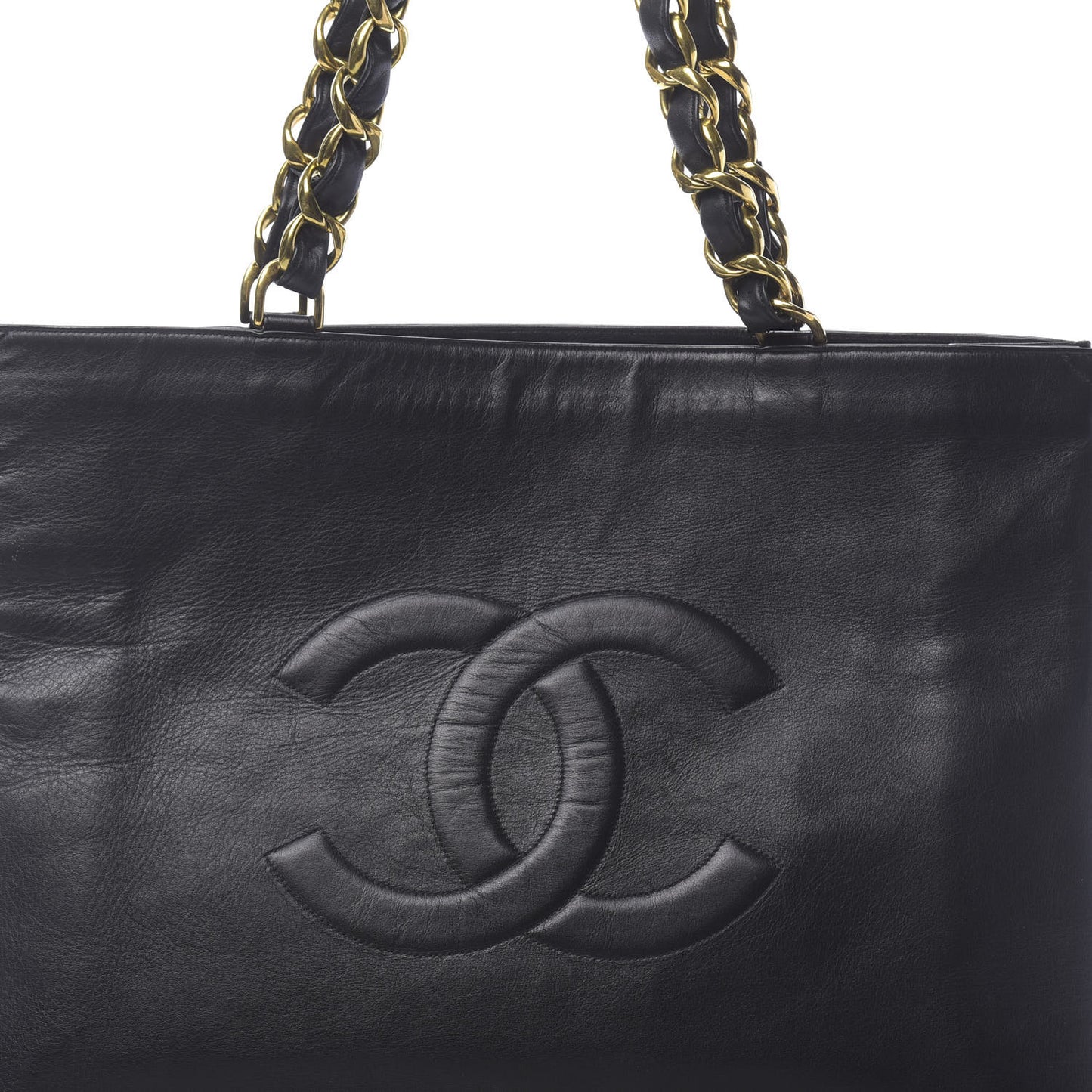 Lambskin CC Shoulder Bag Black