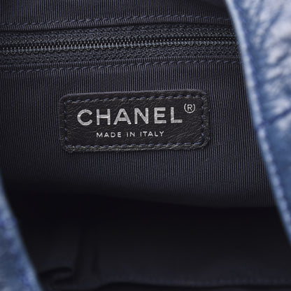 Chanel Aged Calfskin Quilted Coco Supple Hobo Blue 6 of 14