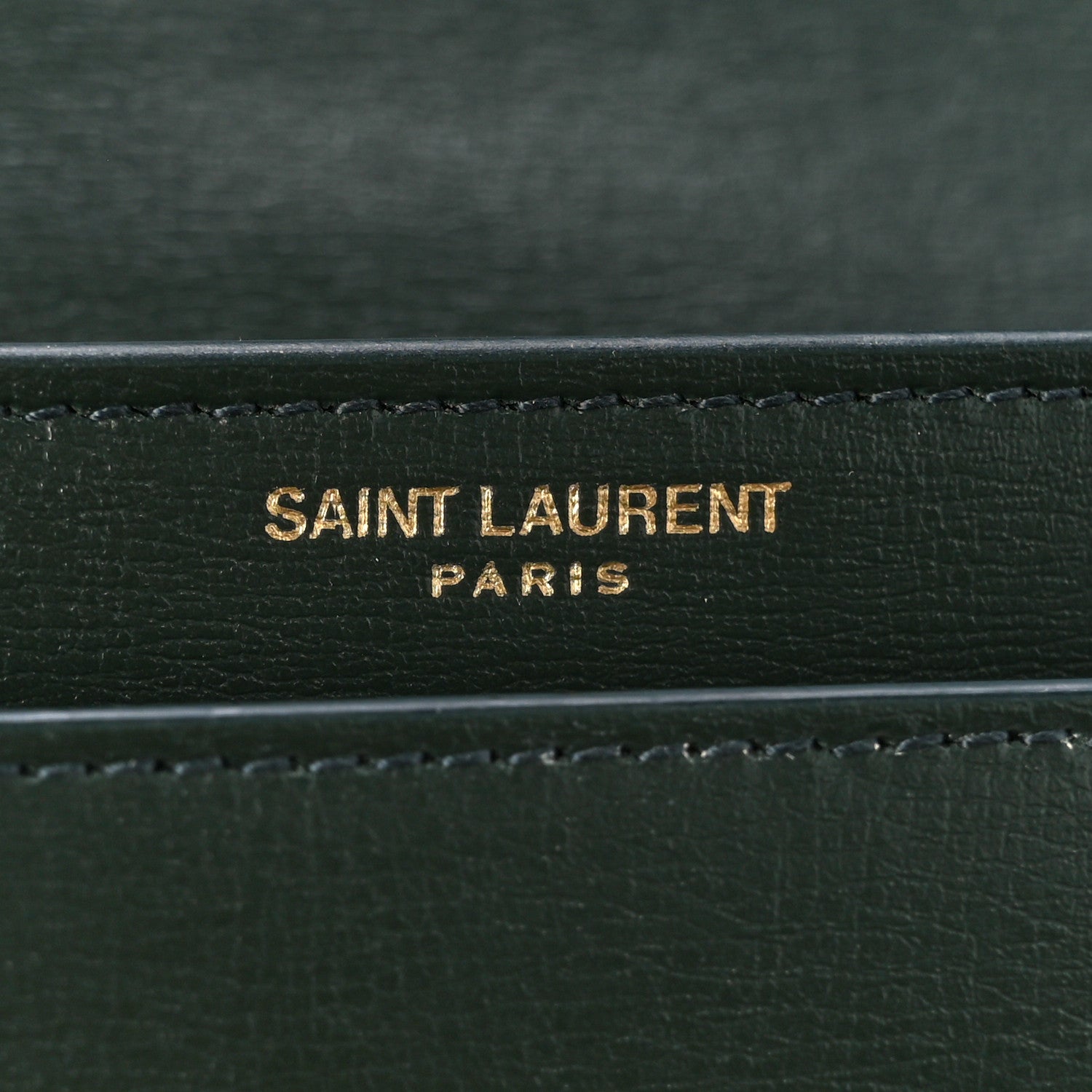 Saint Laurent Calfskin Medium Monogram Sunset New Vert Fonce 8 of 12