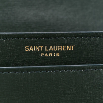 Saint Laurent Calfskin Medium Monogram Sunset New Vert Fonce 8 of 12