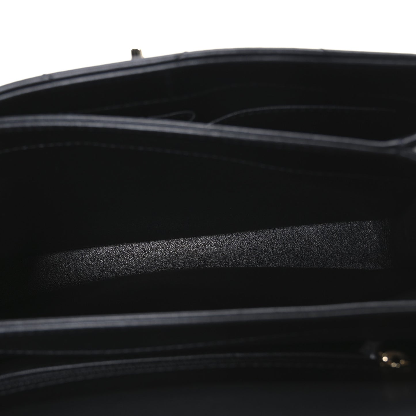 Lambskin Quilted Small Trendy CC Top Handle Flap Black