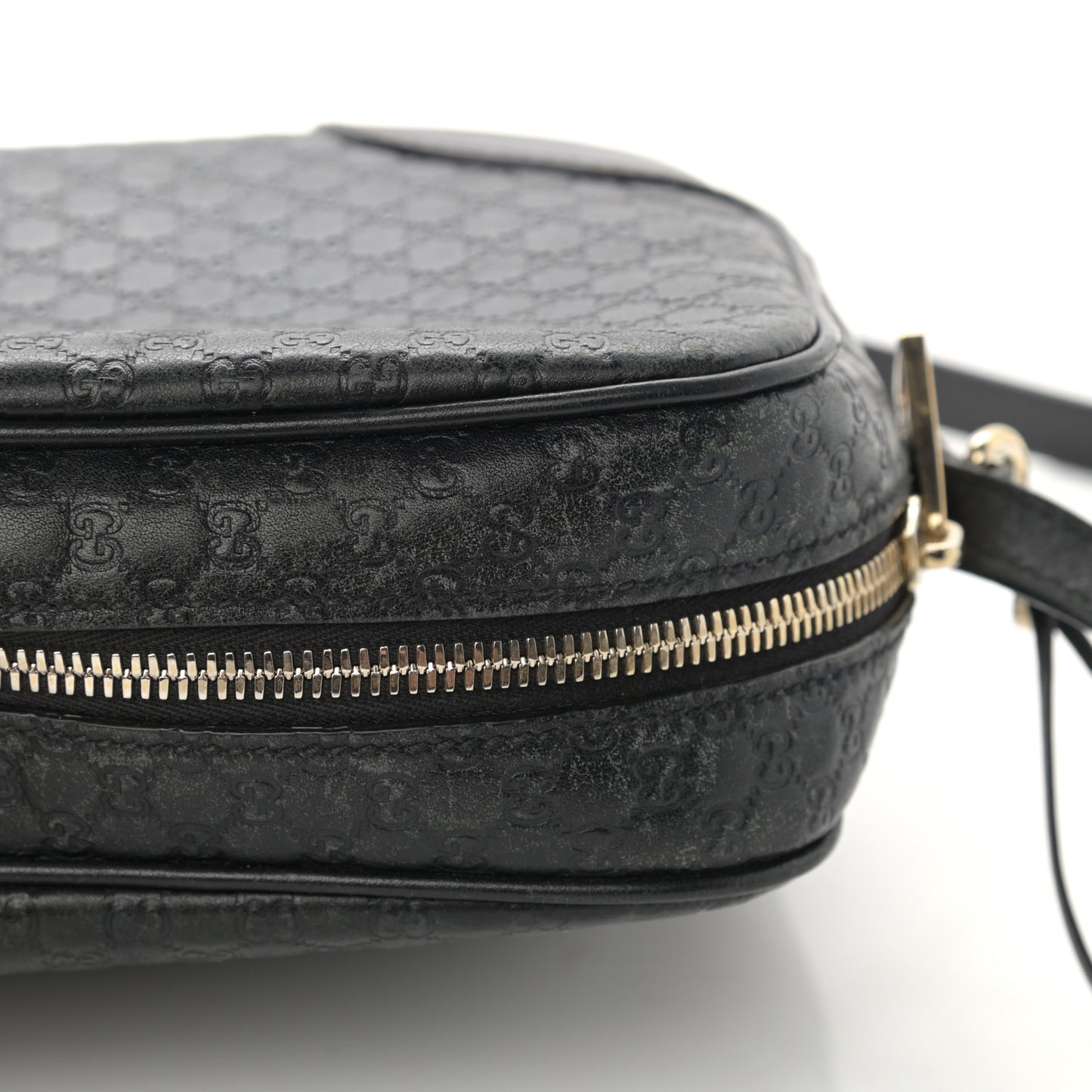 Microguccissima Mini Bree Messenger Bag Black