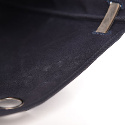 Hermes Toile Vache Calfskin Herbag 39 GM Bleu 10 of 12