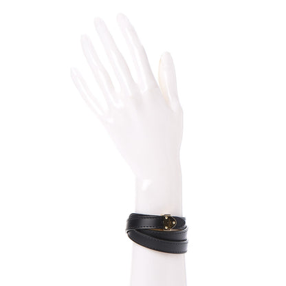 Louis Vuitton Calfskin Box It Bracelet 17 Black 2 of 5