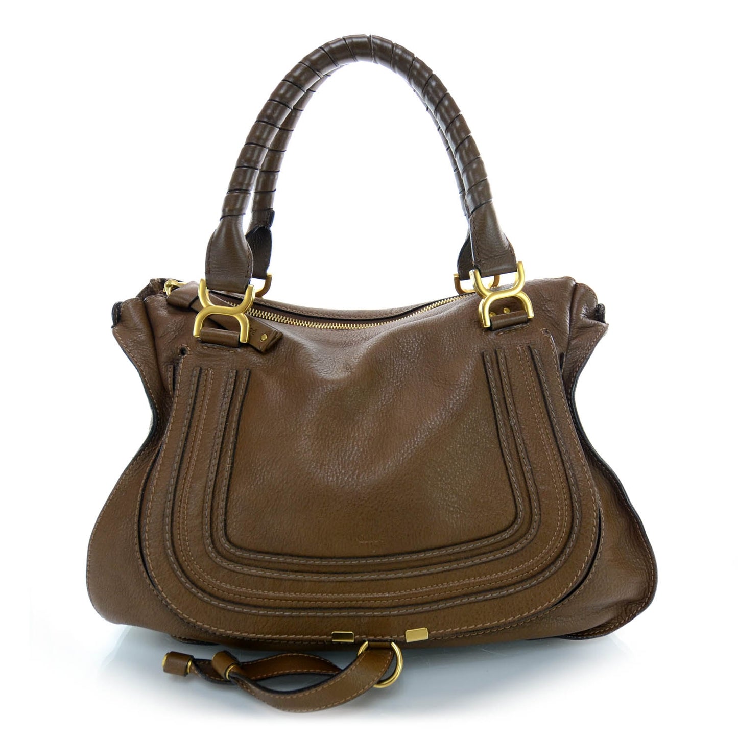 Leather Large Marcie Satchel