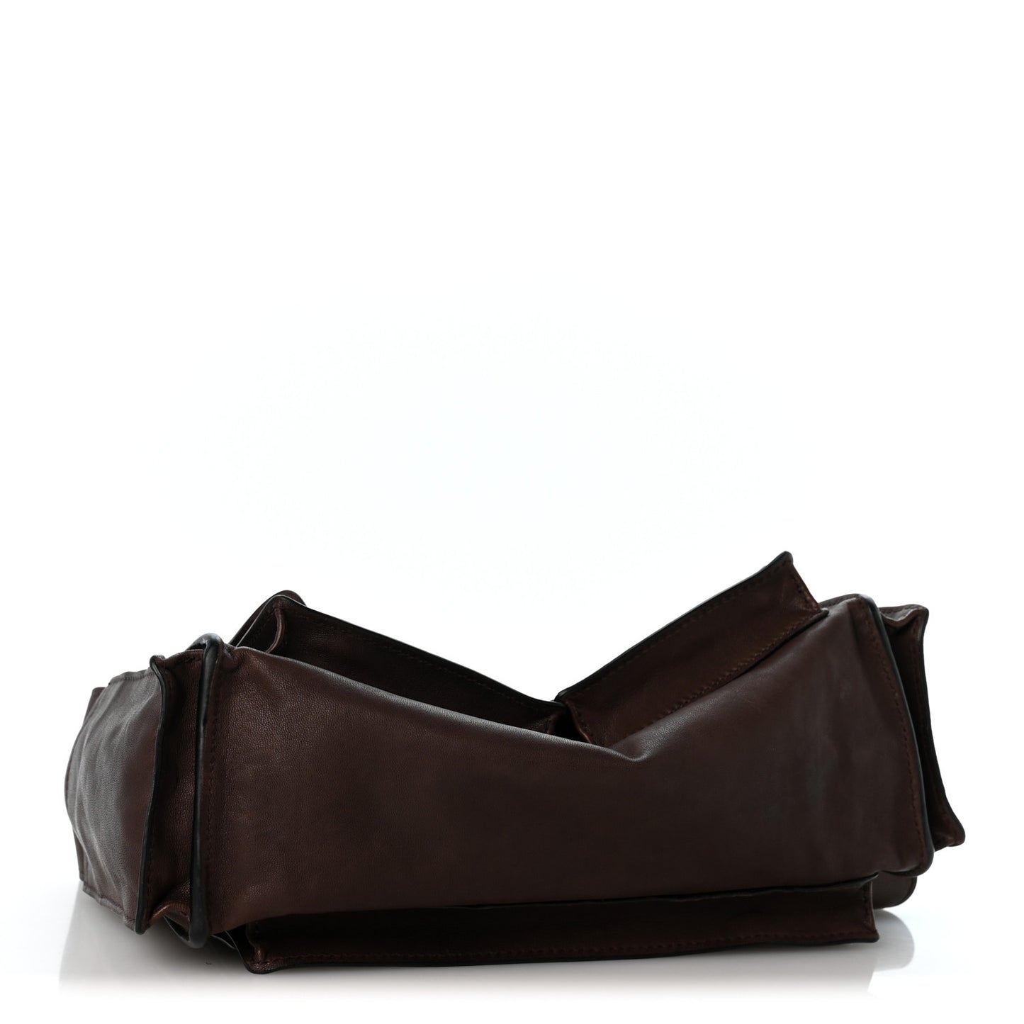 Nappa Utilitaire Shoulder Bag Dark Brown