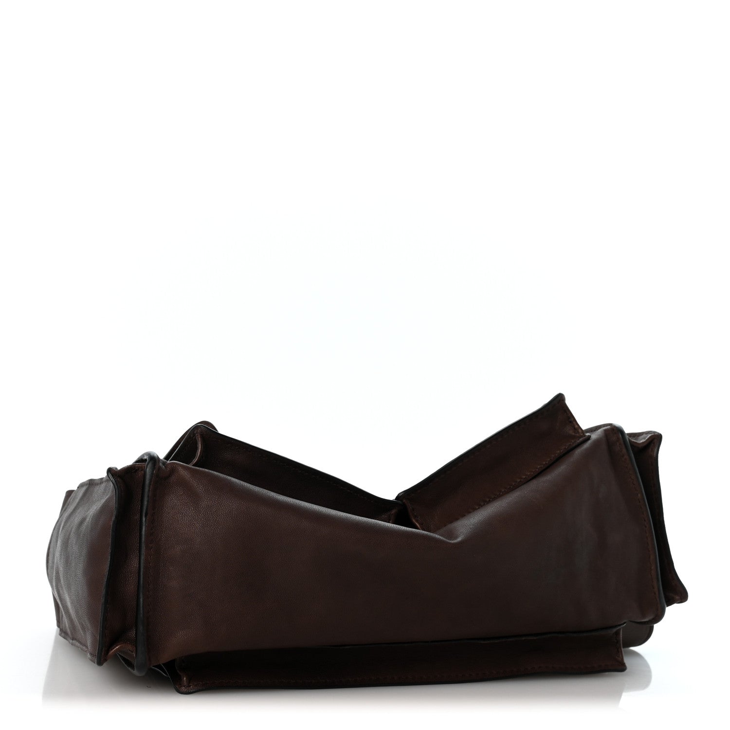 Miu Miu Nappa Utilitaire Shoulder Bag Dark Brown 4 of 12
