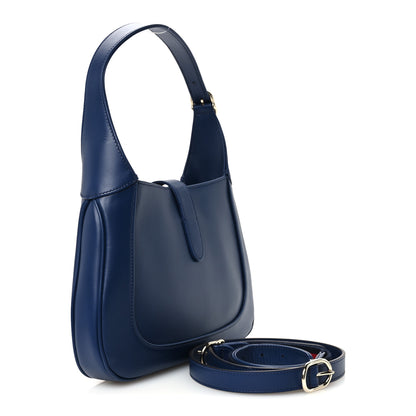 Gucci Sea Calfskin Web Medium Jackie 1961 Hobo Plastic Blue 3 of 10