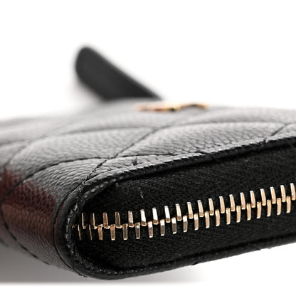 Chanel Caviar Quilted Zipped Key Holder Case Black 8 of 10
