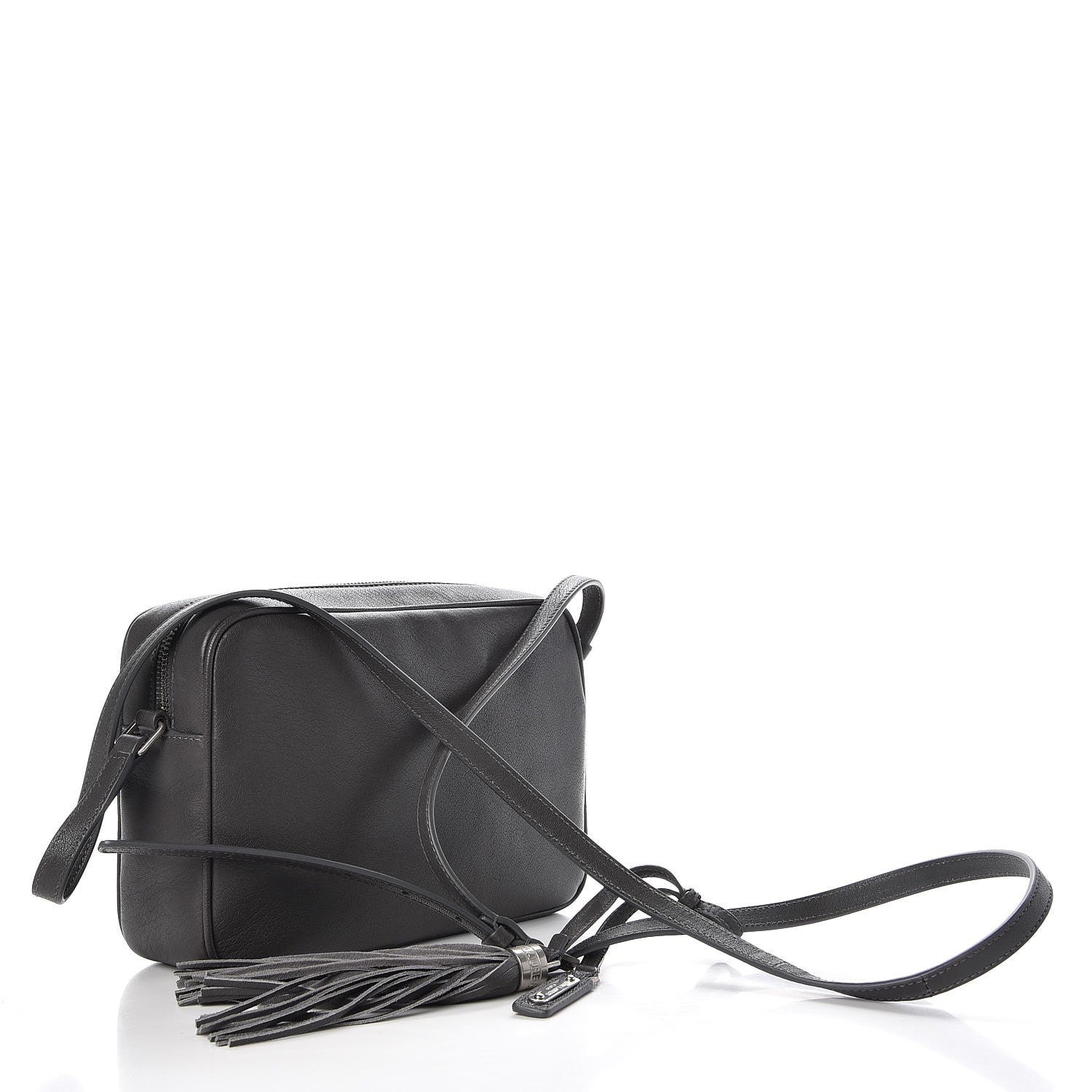 Saint Laurent Calfskin Monogram Small Lou Camera Bag Storm 3 of 7
