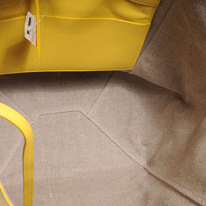 Celine Calfskin Medium Horizontal Cabas Phantom Sun Yellow 5 of 8