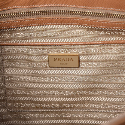 Prada Saffiano Large Galleria Double Zip Tote Caramel 8 of 21