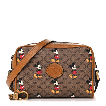 Gucci X DISNEY Mini Vintage GG Supreme Monogram Mickey Mouse Shoulder Bag Beige Vintage Sun Oil 1 of 10