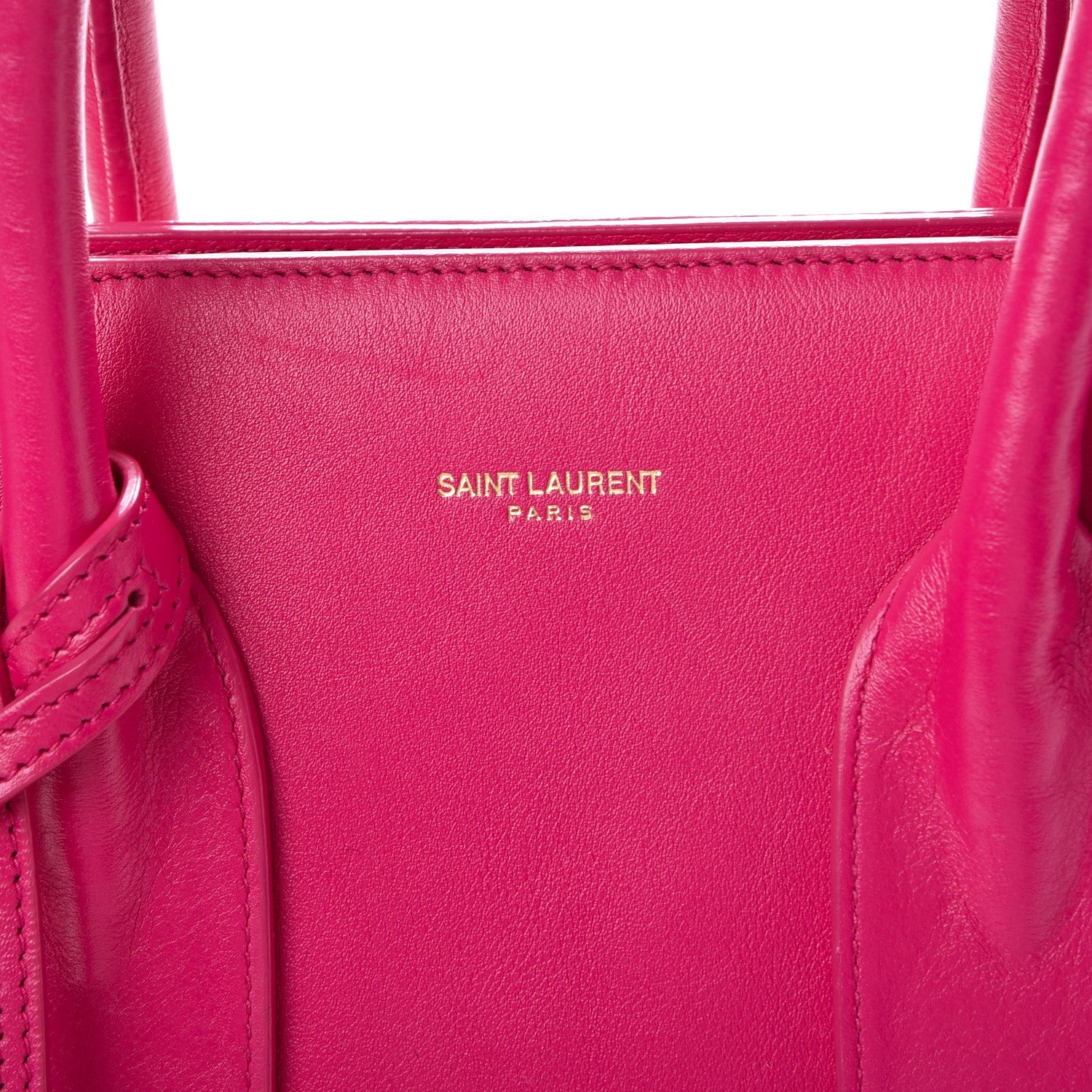 Saint Laurent Calfskin Small Sac De Jour Bubblegum 8 of 10