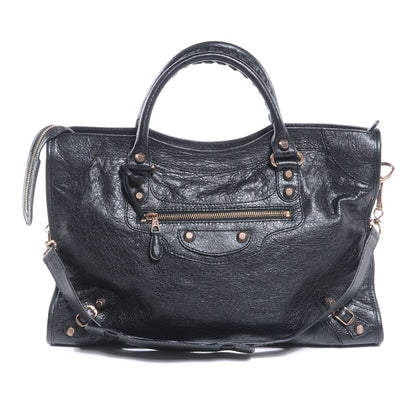 Balenciaga Agneau Giant 12 Rose Gold Hardware City Black 1 of 7