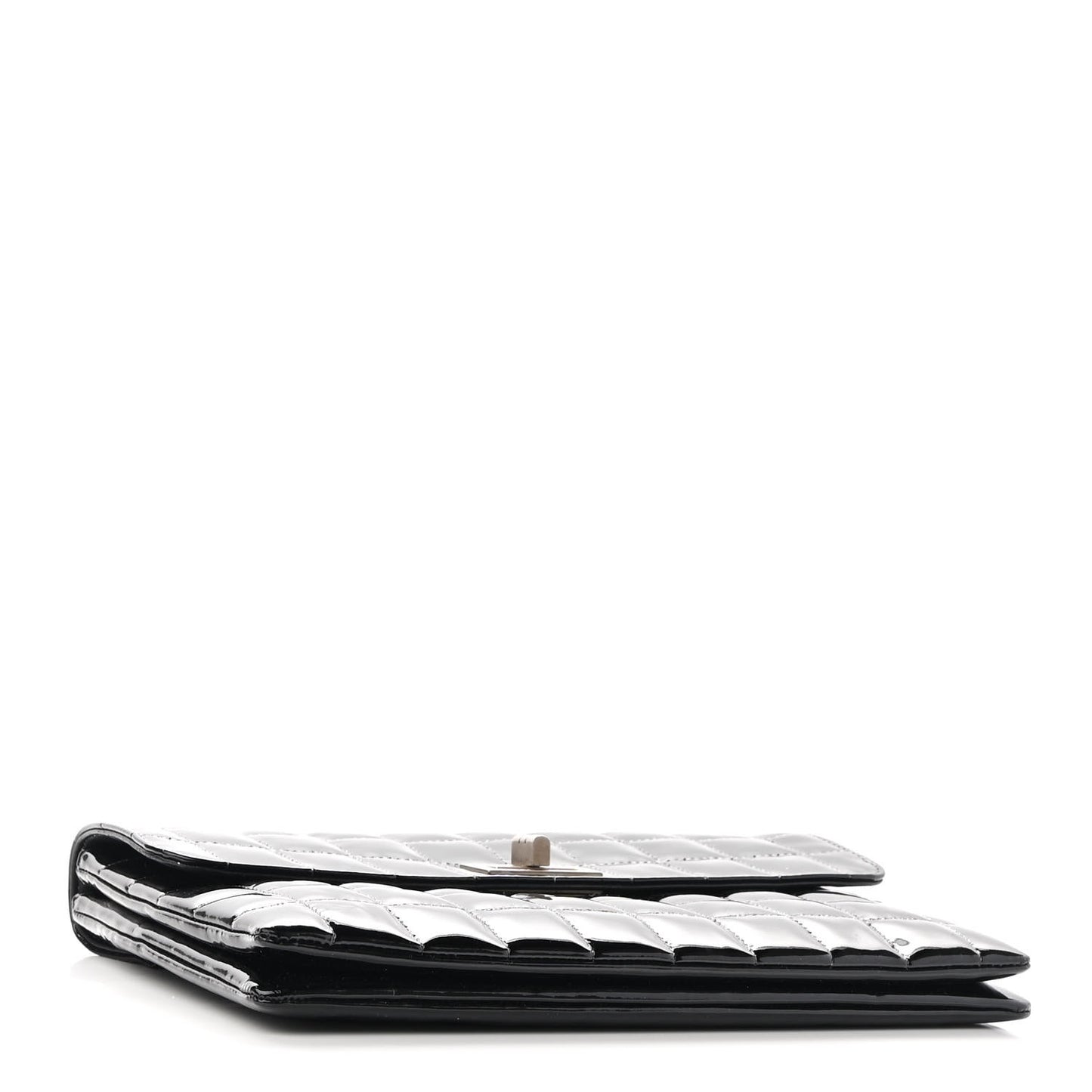 Patent Chocolate Bar Reissue Single Flap Black