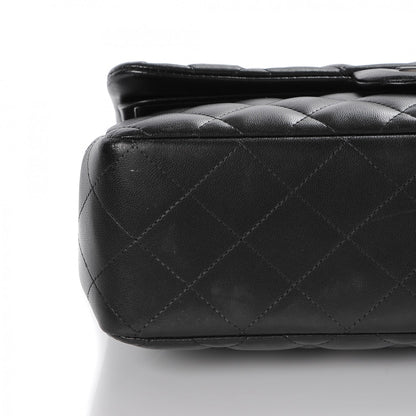Chanel Lambskin Quilted Jumbo Double Flap So Black 12 of 12