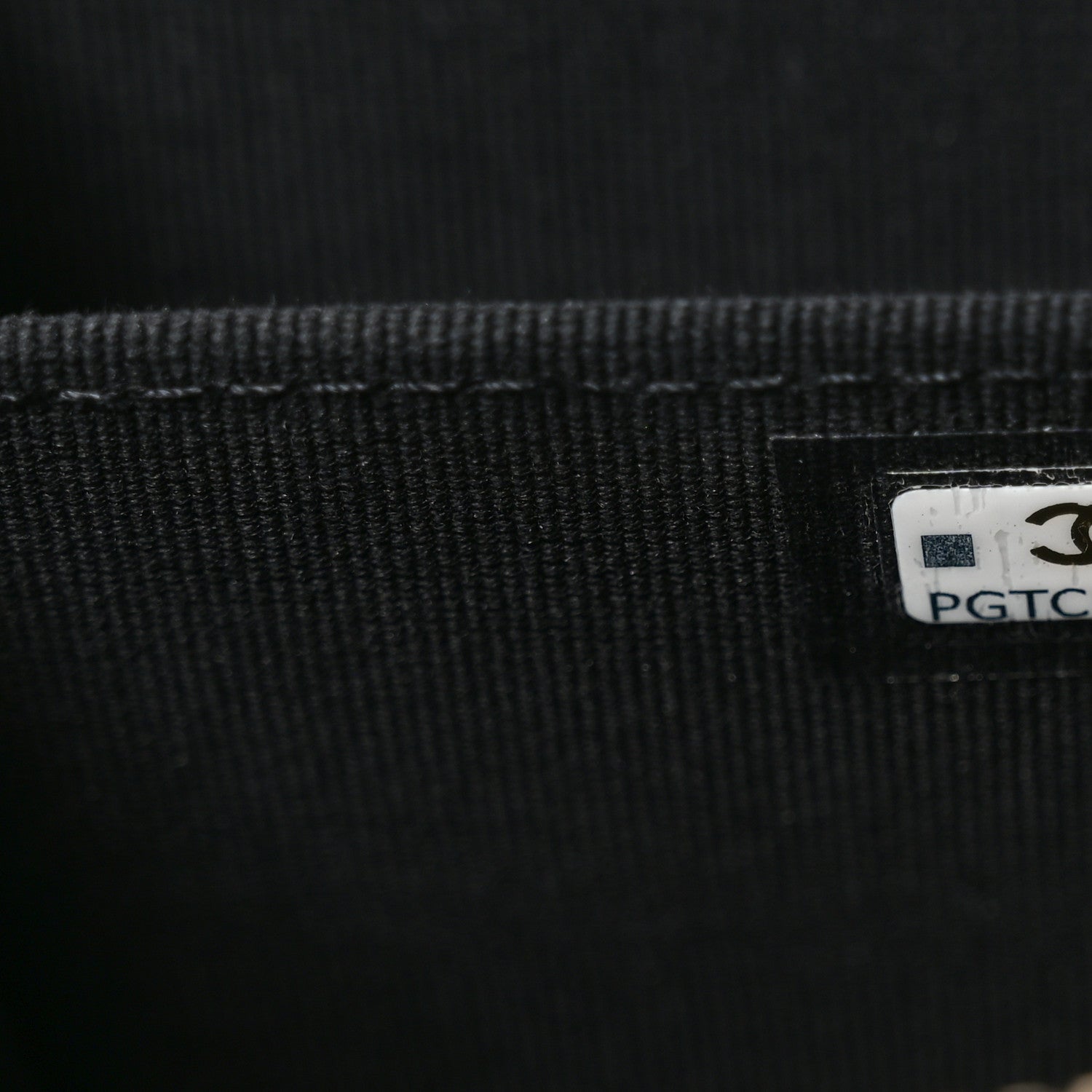 Chanel Caviar Quilted Studded CC Zip Card Holder Black 7 of 8