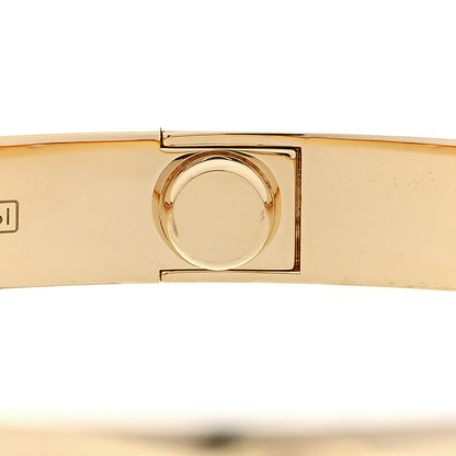 Cartier 18K Yellow Gold 4 Diamond LOVE Bracelet 18 6 of 9