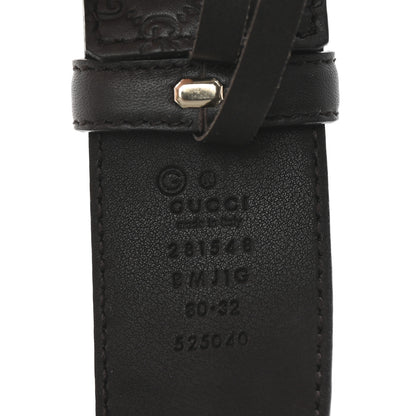 Gucci Soft Microguccissima Margaux Calfskin Belt 80 32 Testa di Moro 5 of 5