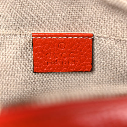 Gucci Pebbled Calfskin Small Soho Disco Bag Sun Orange 6 of 12