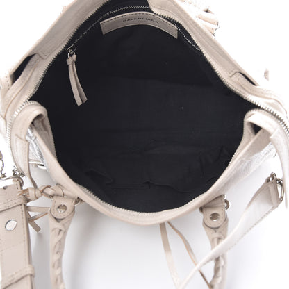 Balenciaga Chevre Silver Metallic Edge S City Beige Praline 4 of 9
