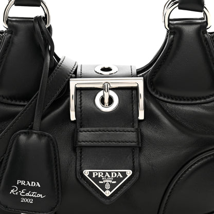 Prada Nappa Soft Padded Re-Edition 2002 Moon Bag Black 5 of 9