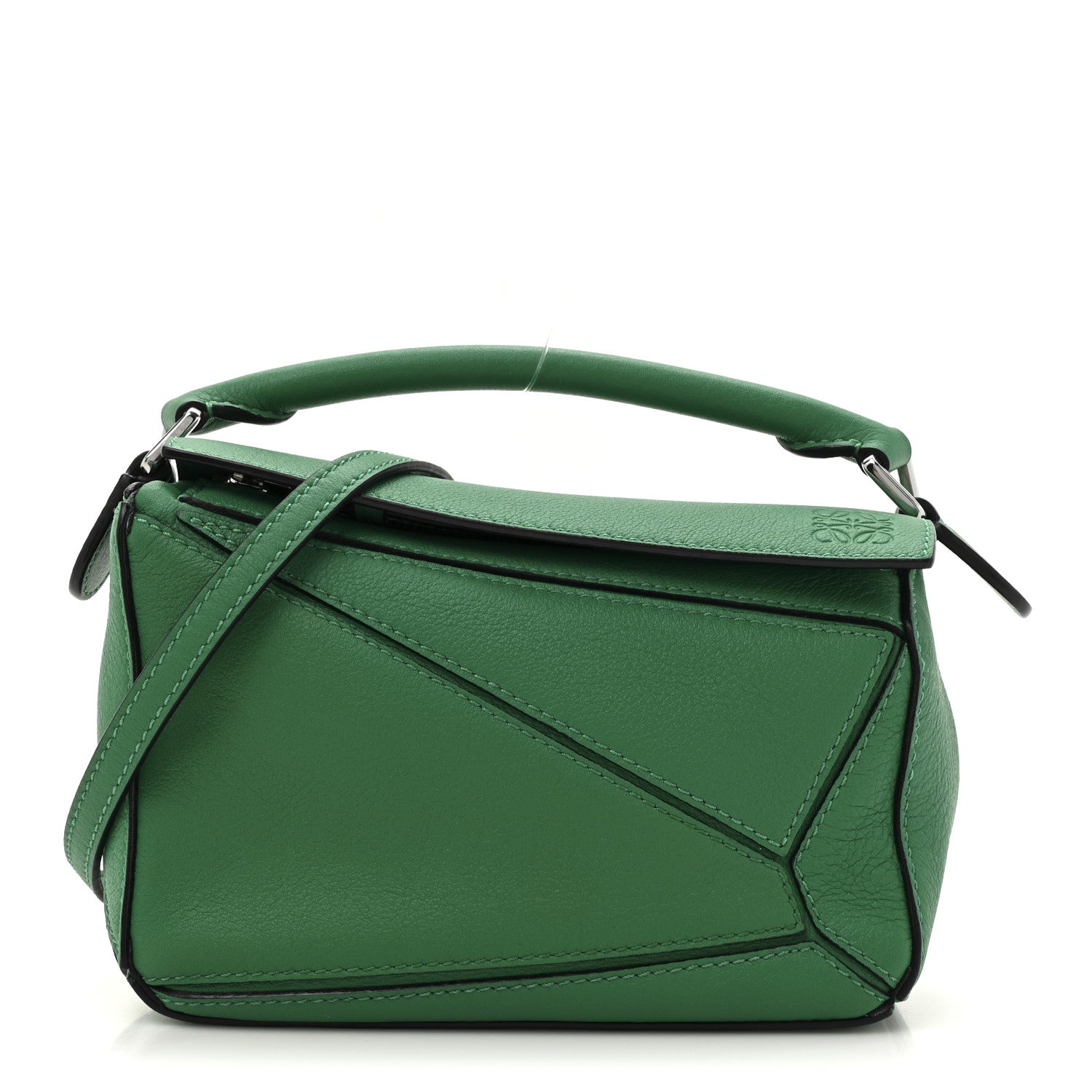 Loewe Calfskin Mini Puzzle Bag Jungle Green 1 of 9