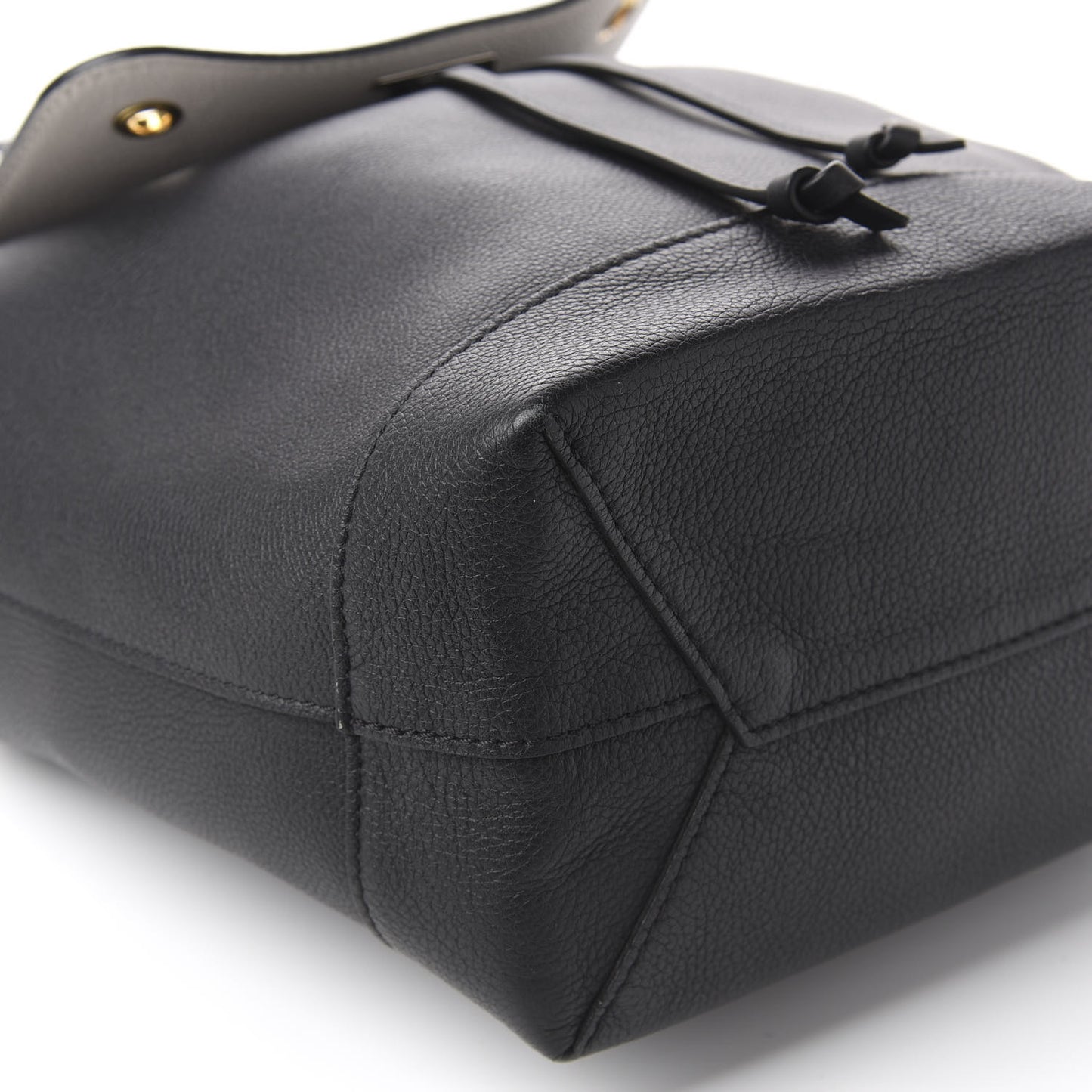 Calfskin Mechanical Flowers Lockme Backpack Black White