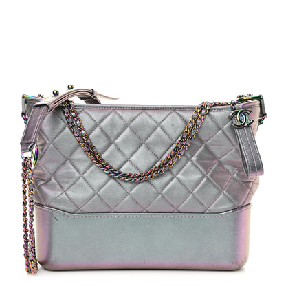 Chanel Iridescent Lambskin Calfskin Quilted Medium Gabrielle Hobo Light Purple 1 of 13